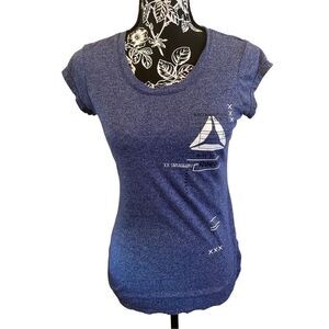 Reebok Graphic T Shirt Sports Athletic Athleisure Sporty Workout